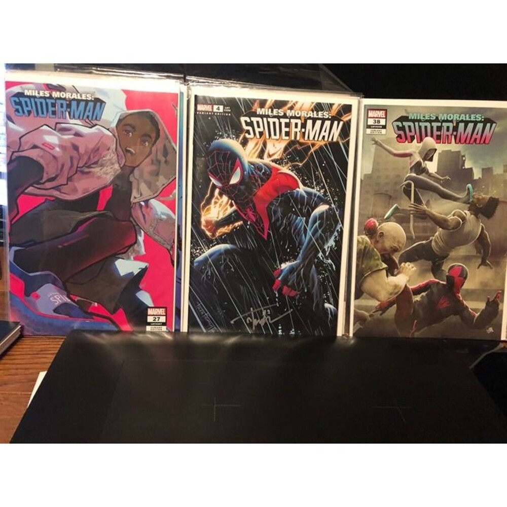 MILES MORALES: SPIDER-MAN #4 SIGNED KIRKHAM#27 -616 Exclusive Rose B+Barends
